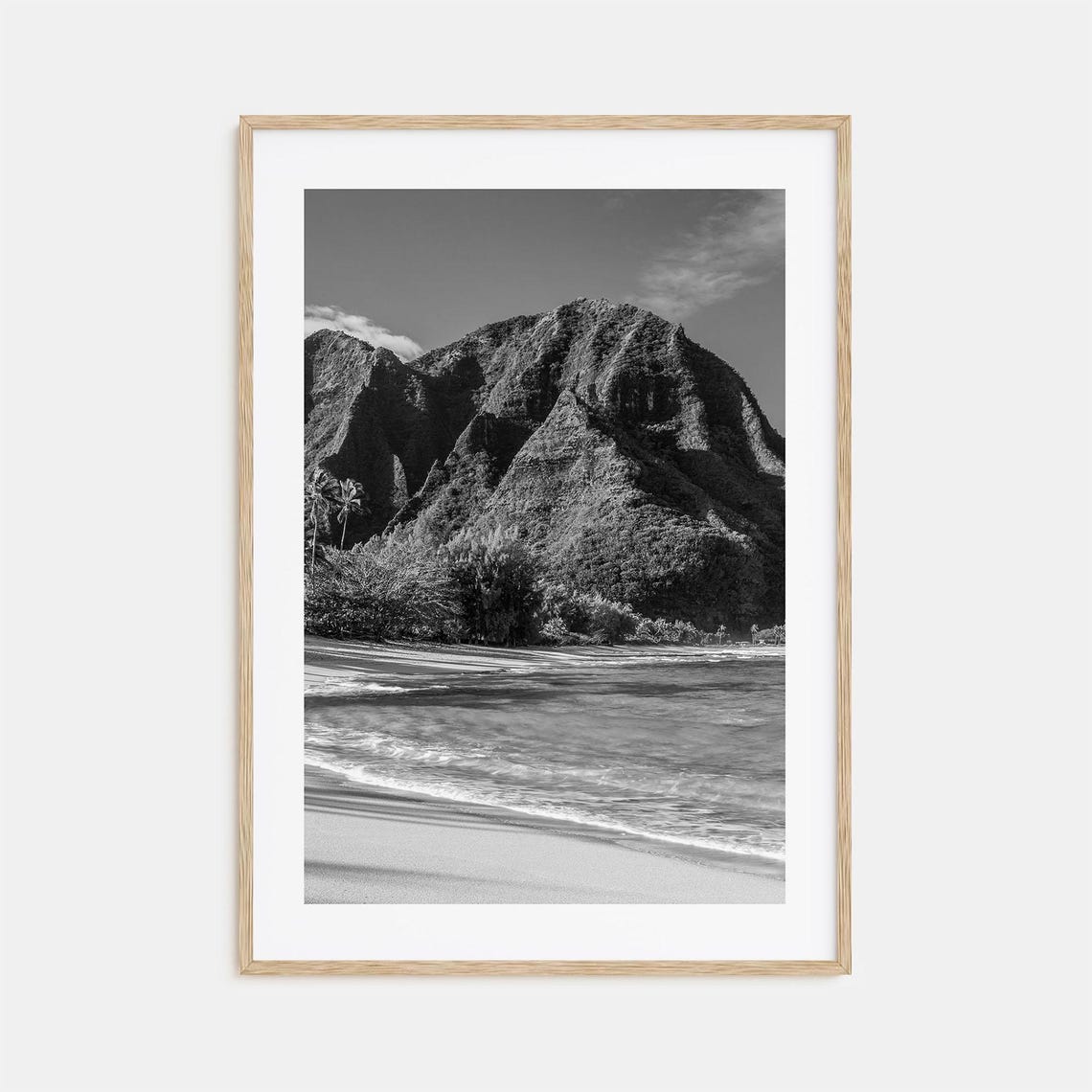 Kauai Photo Poster Print Kauai Black And White Wall Art Kauai Wall Photography Kauai Travel Kauai Map Poster