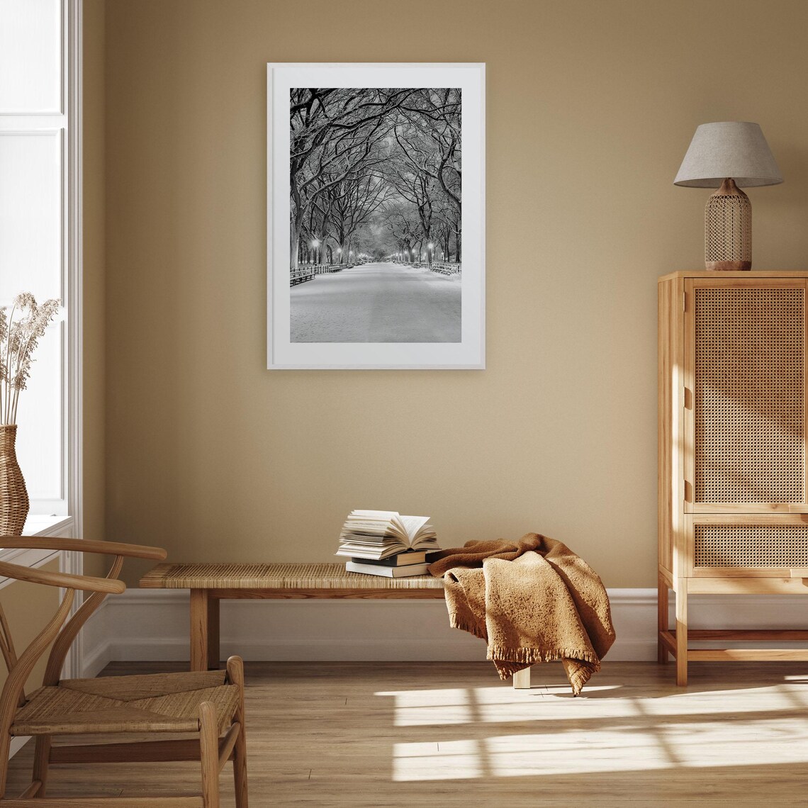 Central Park Black and White Travel Poster - Image 3