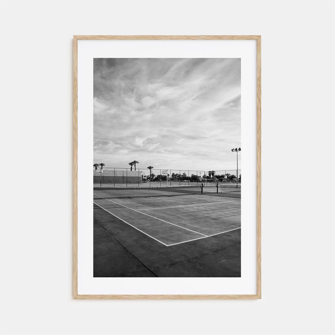 Tennis Court Photo Poster Print No 1 Tennis Court Black And White Wall Art Tennis Court Wall Photography Travel Map Poster