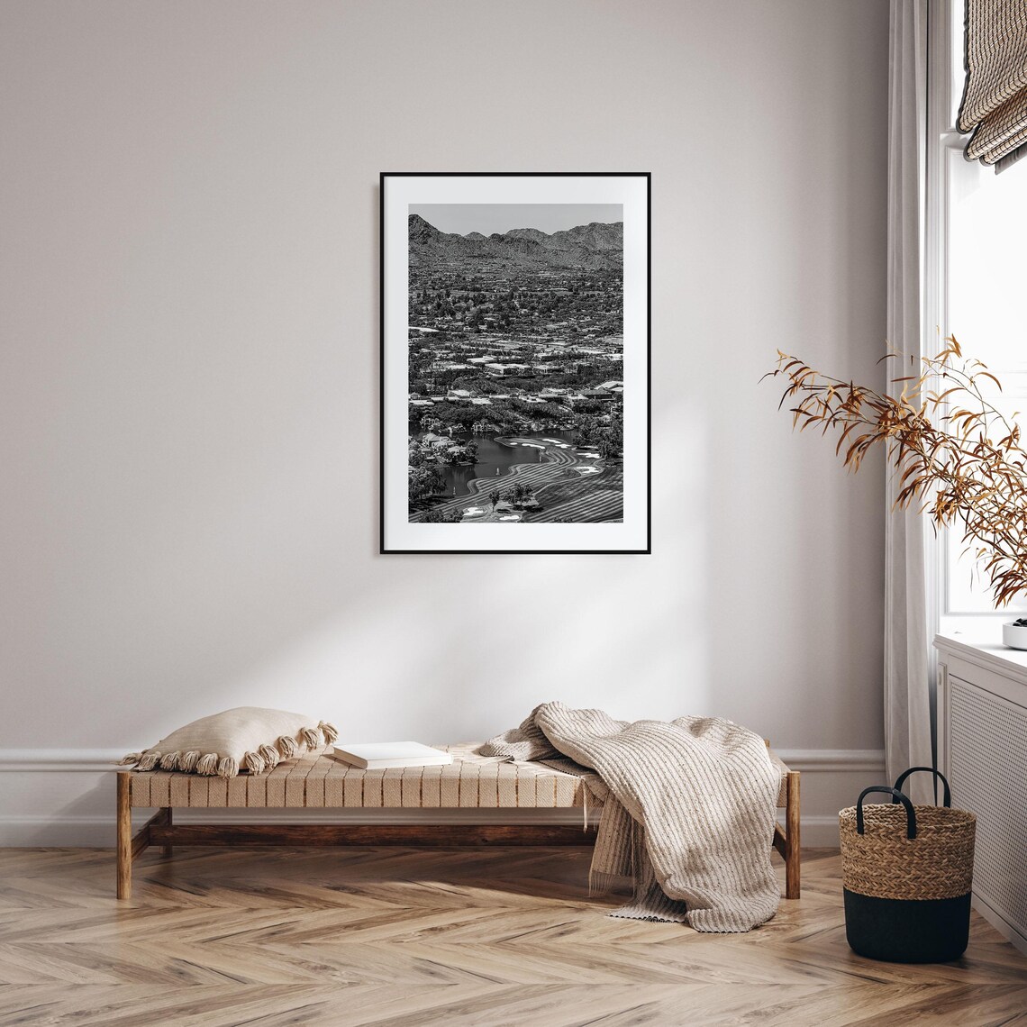 Scottsdale Photo Black And White Wall Art Print - Image 2