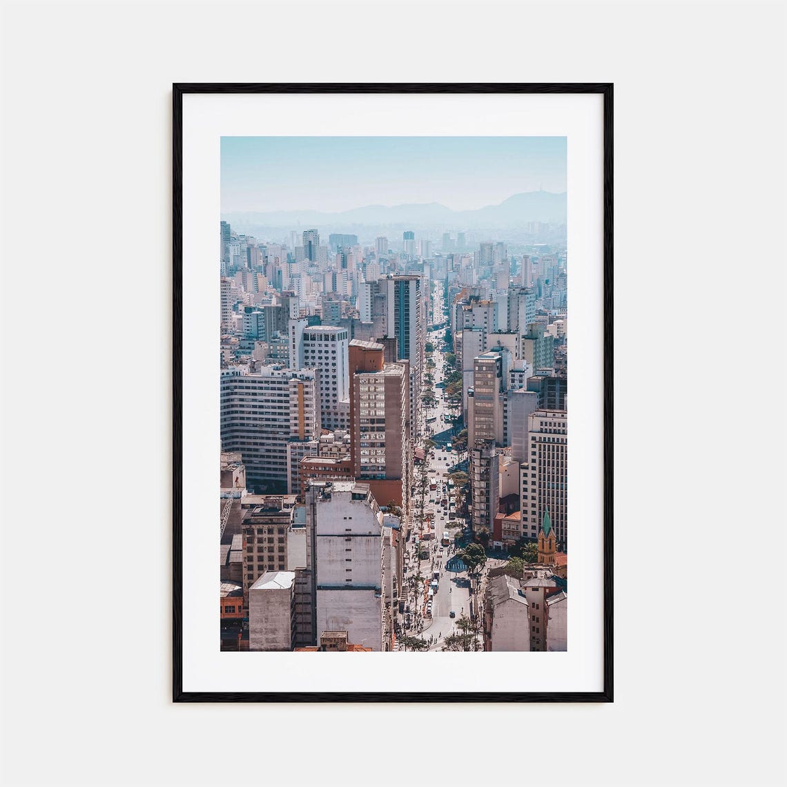 Sao Paulo Colorful Poster Print No 1 So Paulo Photo Art Sao Paulo Decor Sao Paulo Travel Print Sao Paulo Street Map Poster City Map