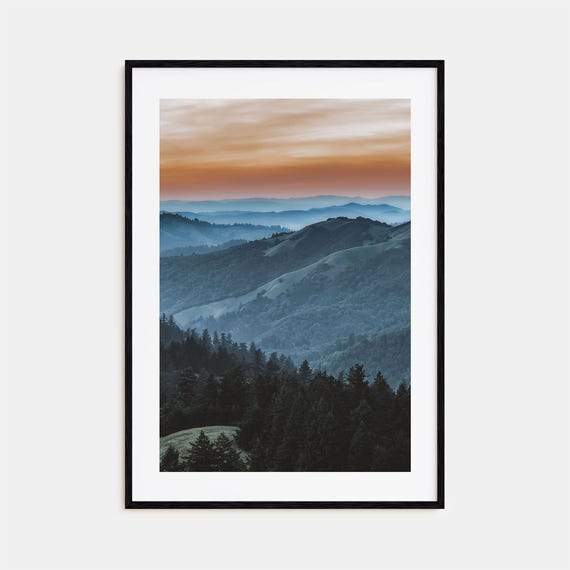 Marin County Colorful Travel Poster, Street Map Art