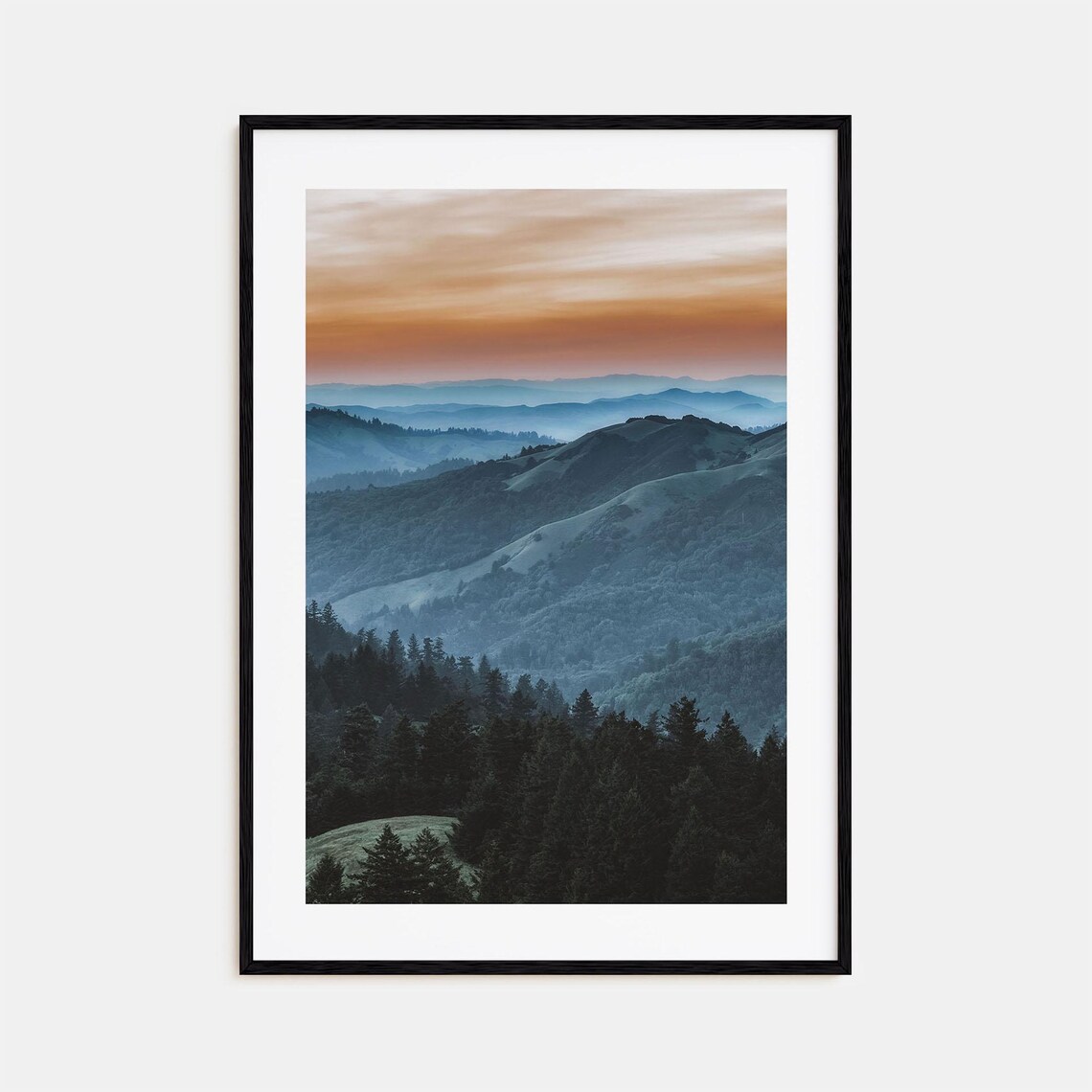 Marin County Colorful Travel Poster, Street Map Art