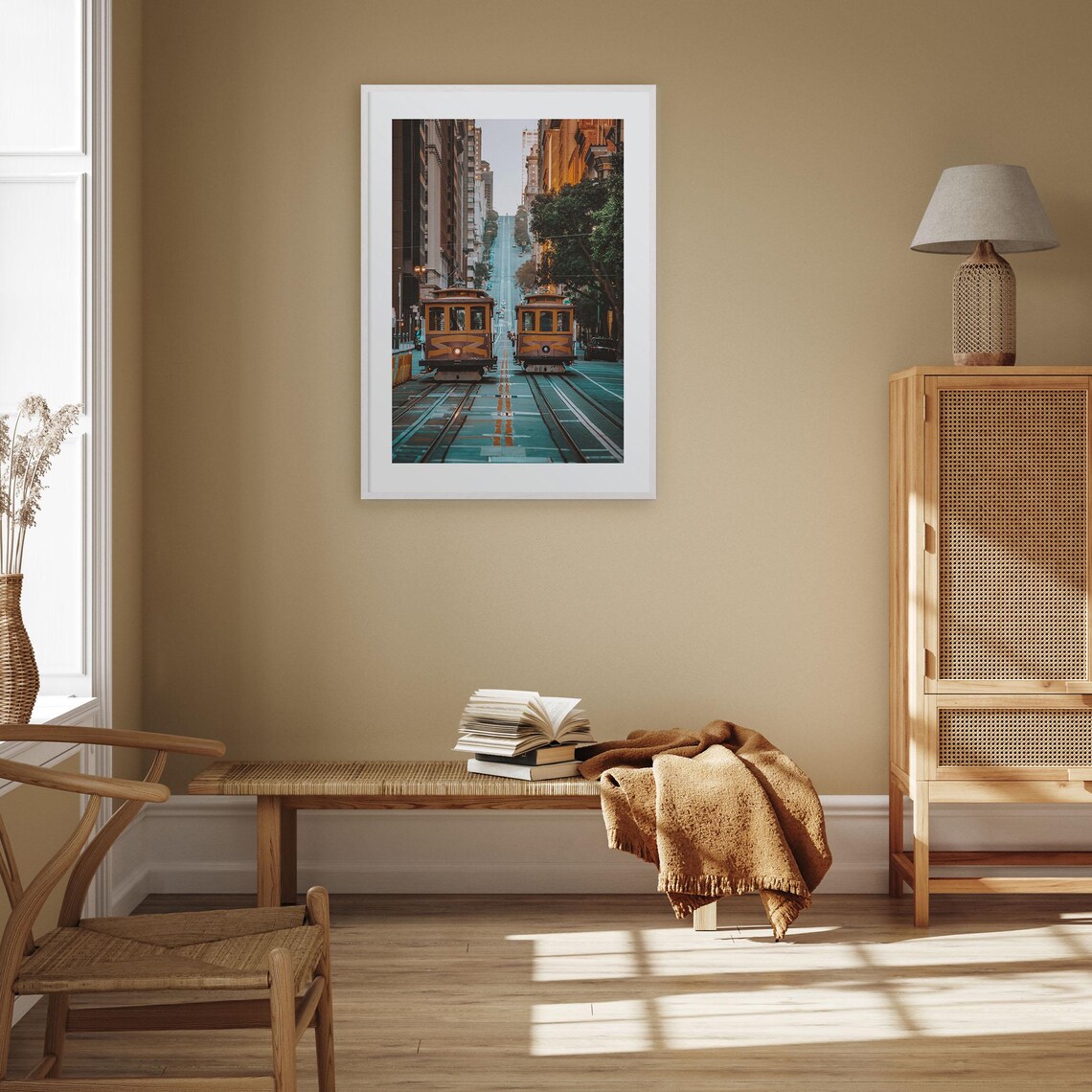 San Francisco Colorful Travel Poster, Street Map - Image 3