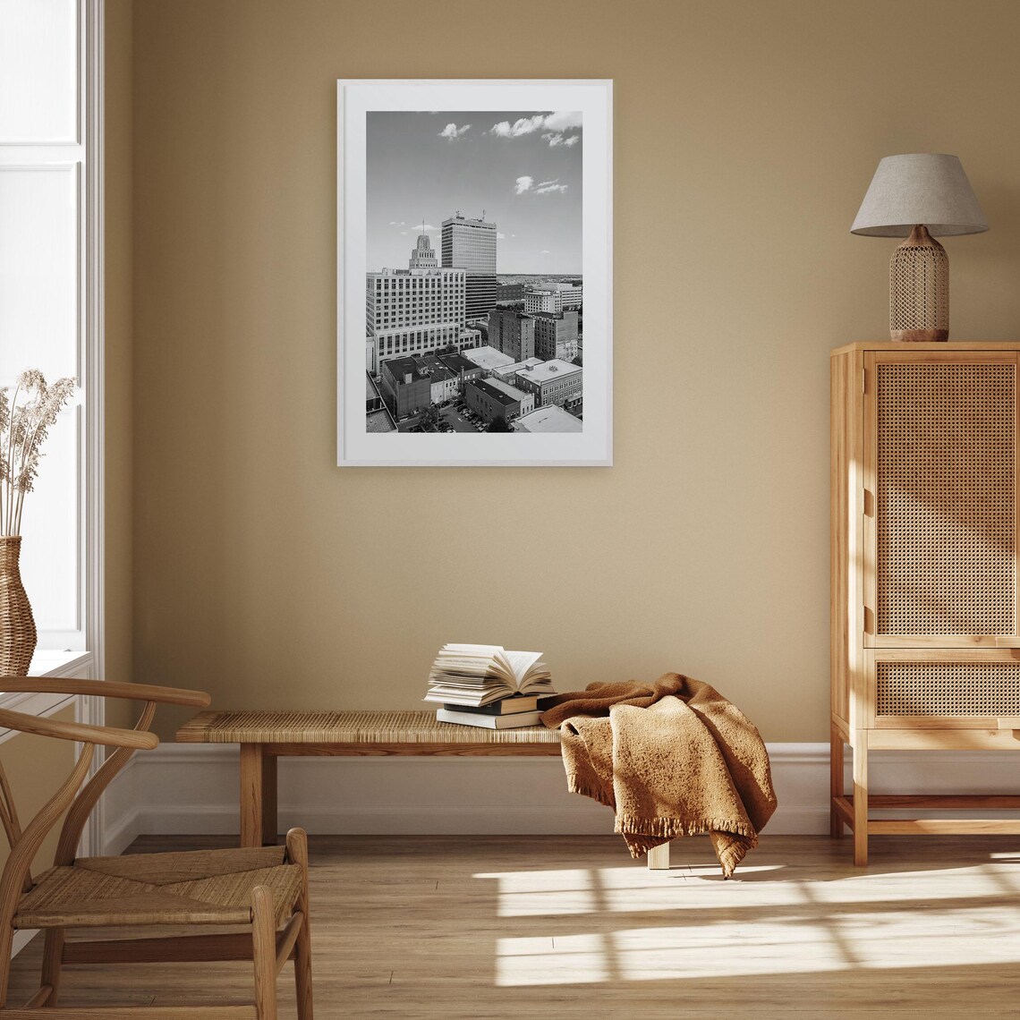 Winston Salem Black And White Travel Poster - Image 3