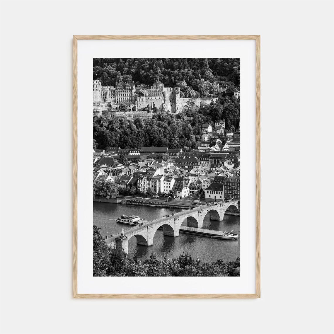Heidelberg Photo Poster Print Heidelberg Black And White Art Heidelberg Photography Heidelberg Travel Heidelberg Map Poster
