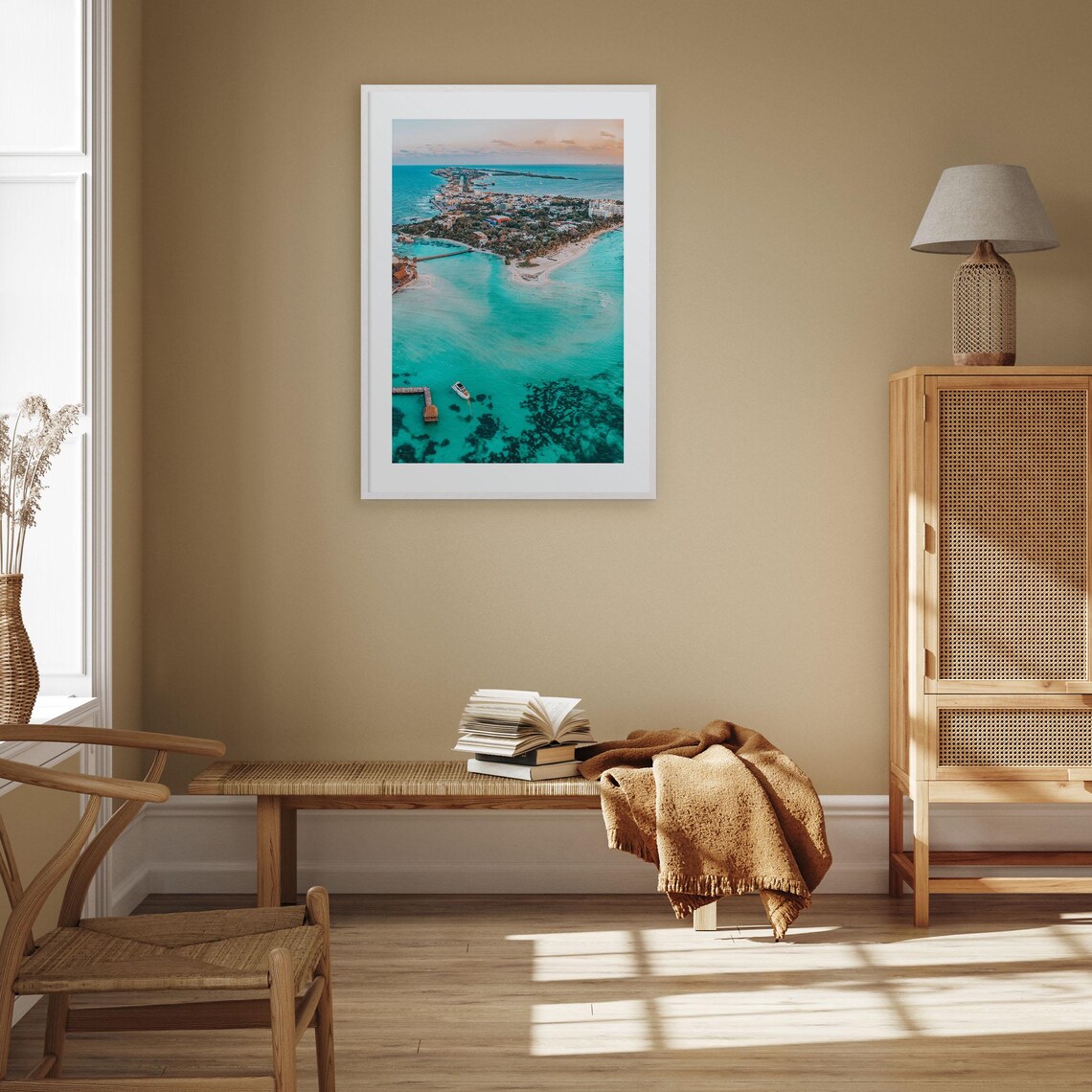 Isla Mujeres Travel Poster, Street Map Wall Art - Image 3