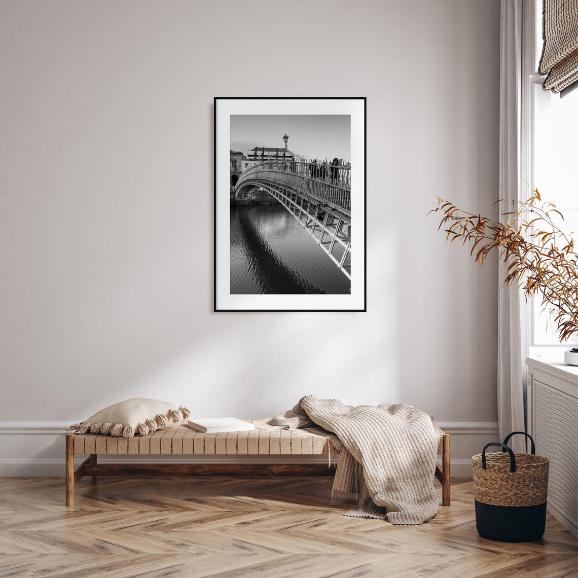Ha'penny Bridge Dublin Ireland River Liffey Iron Arch Poster - Image 2