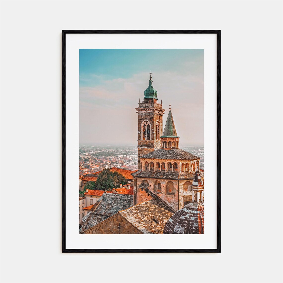 Bergamo Travel Poster, City Map Wall Art