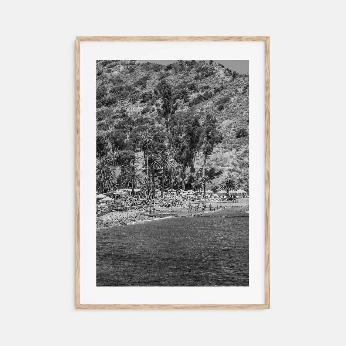 Santa Catalina Island Photo Poster Print Santa Catalina Island Black And White Wall Art Wall Photography Travel Map Poster