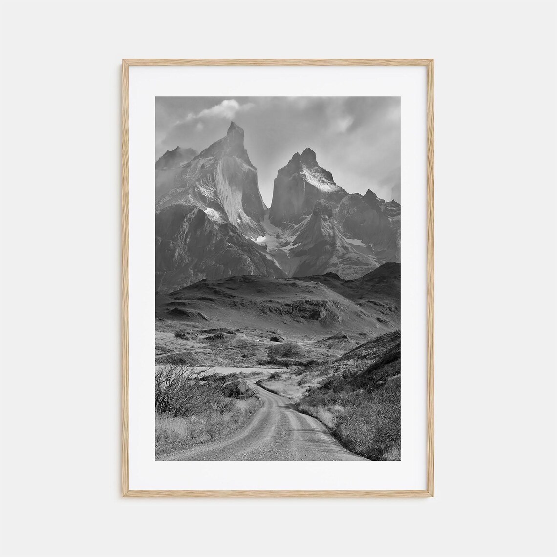 Patagonia Black And White Travel Poster Print