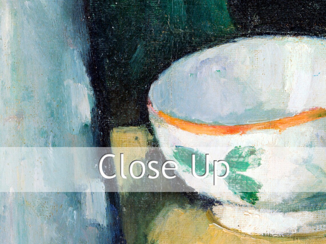 Paul Cezanne Bowl And Milk Jug 1877 Fine Art Glice Sku 0213 - Image 2