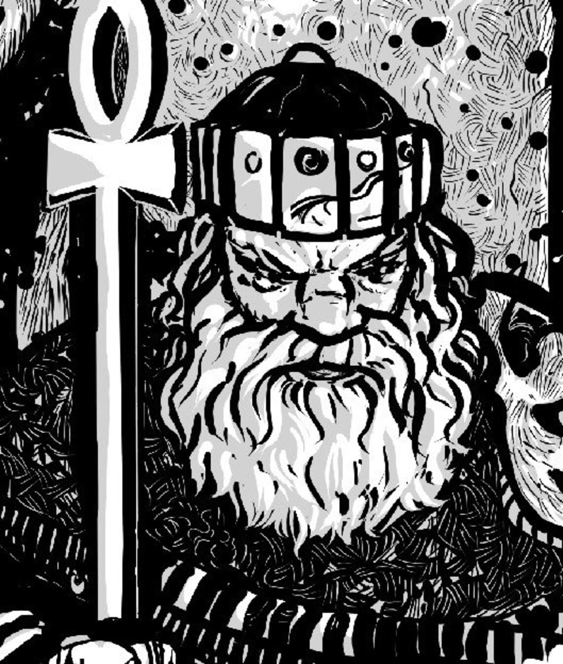 The Emperor Goth Tarot Art Print - Image 2