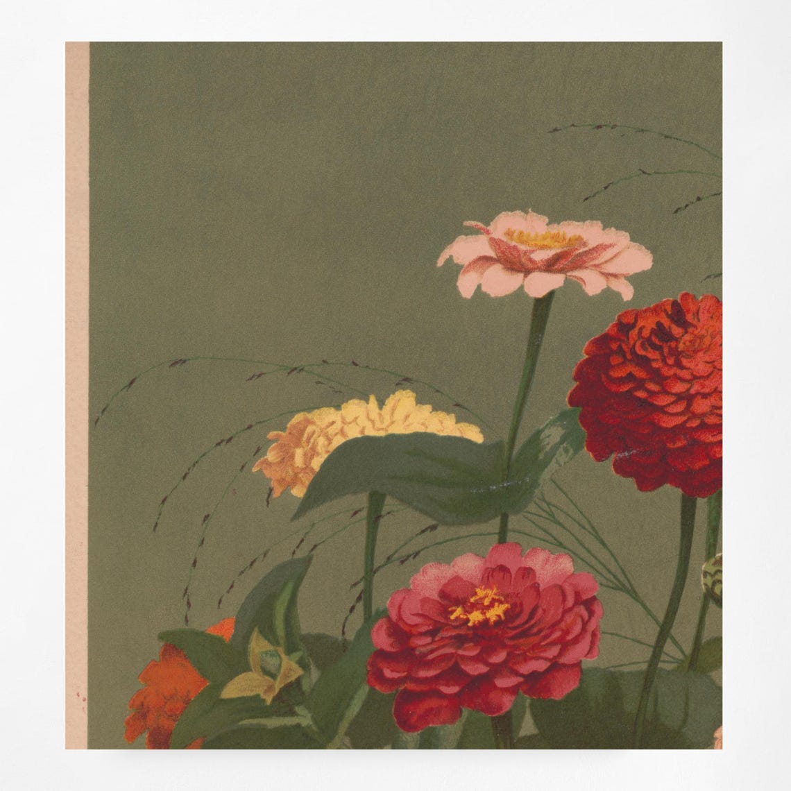 Vintage Floral Art Nouveau Poster, Bohemian Print - Image 3