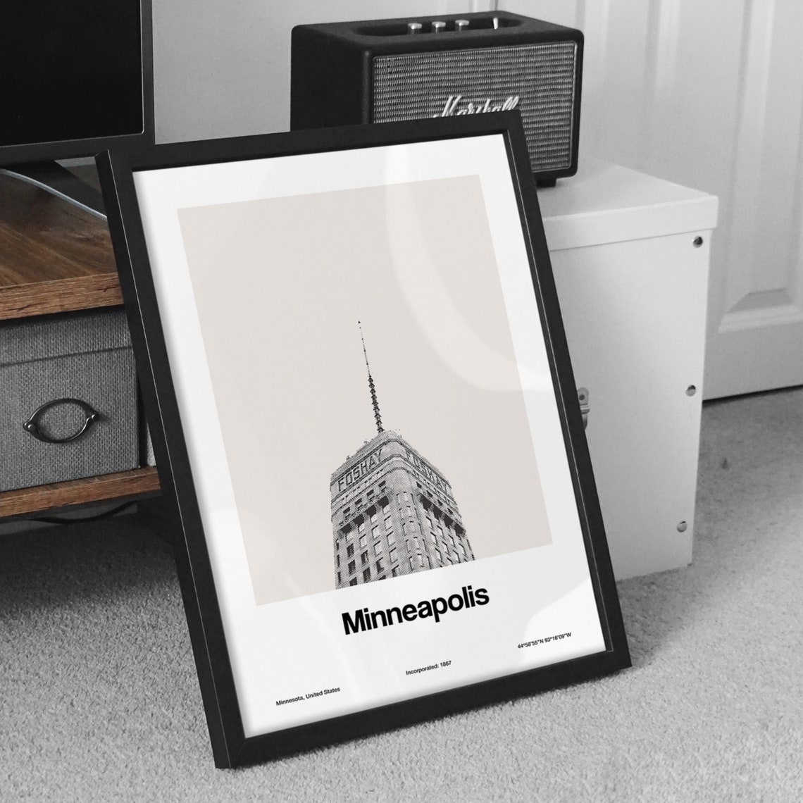 Minneapolis Foshay Tower, Minimalist Travel Poster - Image 3