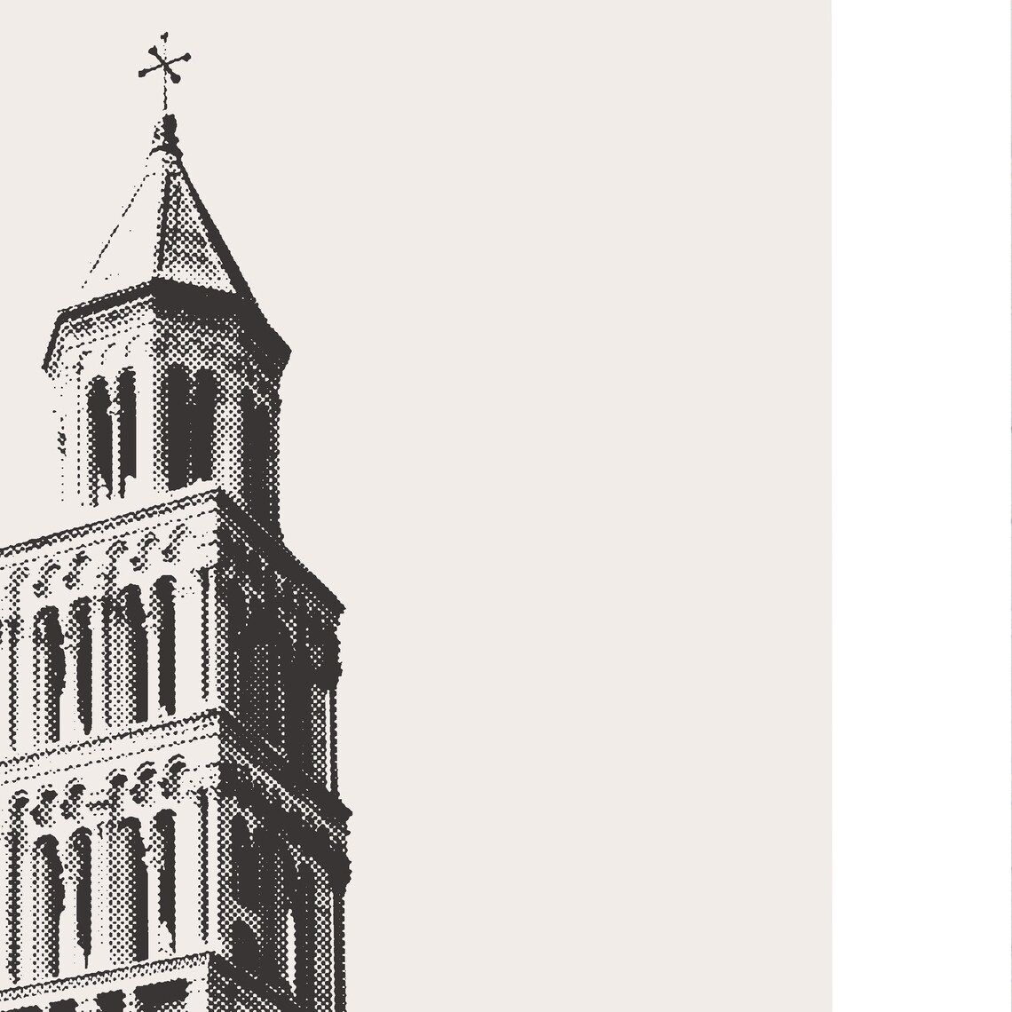 Split Cathedral Poster, Croatia Travel Poster - Image 3