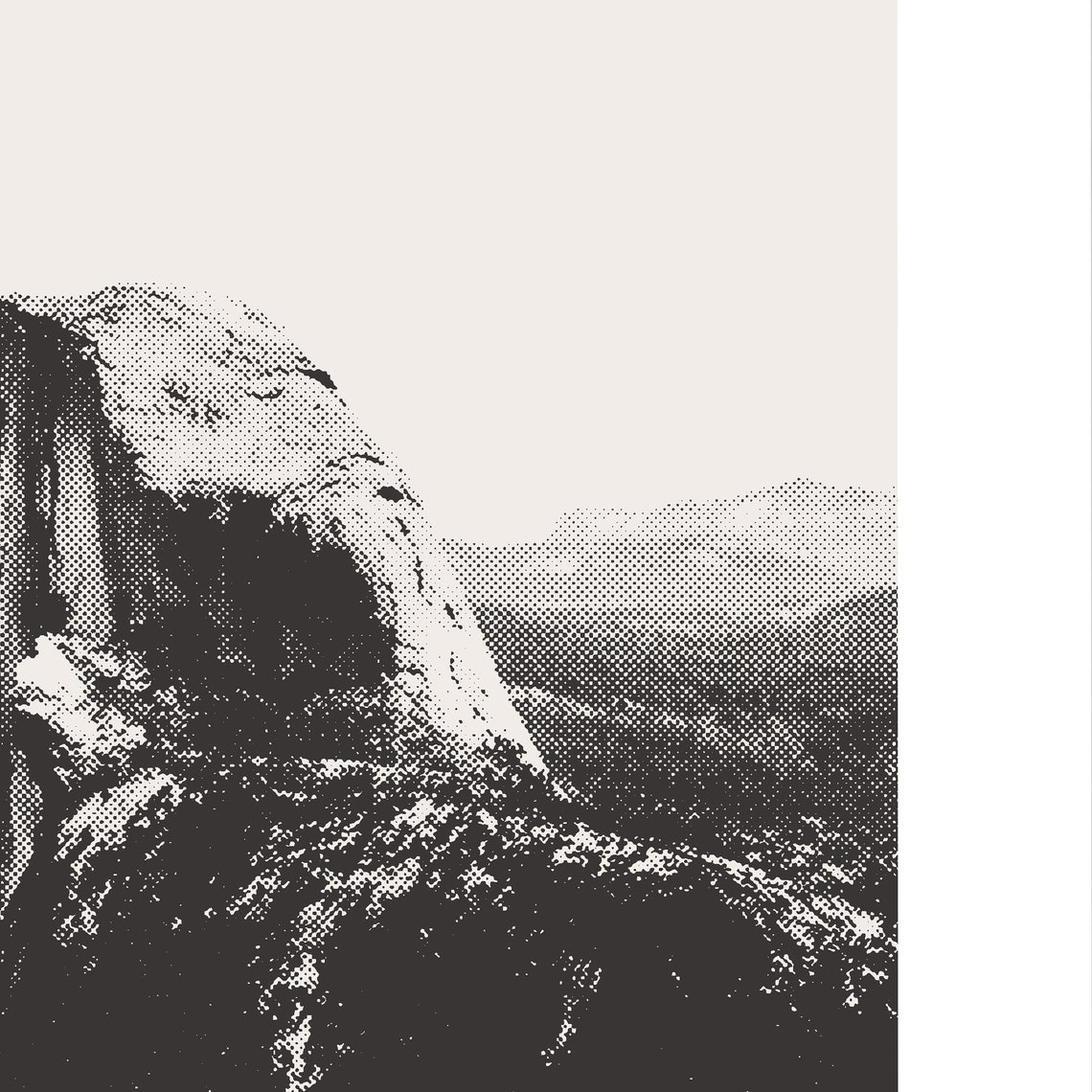 Half Dome Yosemite National Park Minimalist Art Print - Image 2