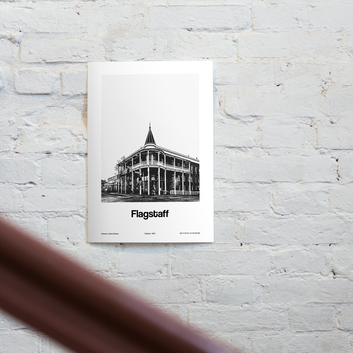 Flagstaff Arizona Poster, Minimalist Town Print - Image 2