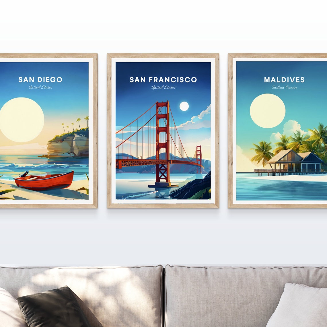San Francisco Golden Gate Bridge Iconic California Landmark Poster - Image 4