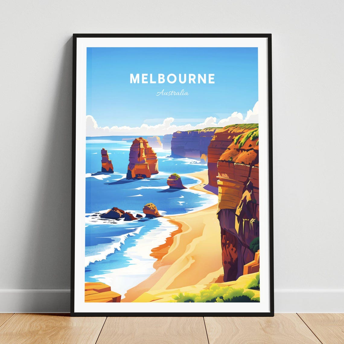 Melbourne Australia Twelve Apostles Great Ocean Road Coast Poster