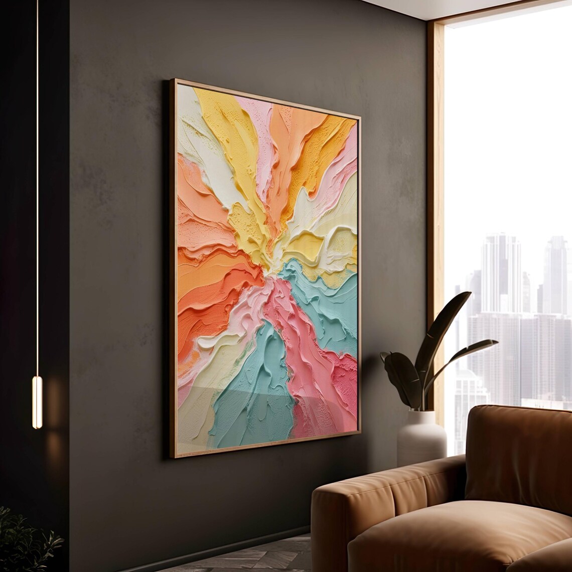 Vibrant Abstract Art Print, Contemporary Home Decor