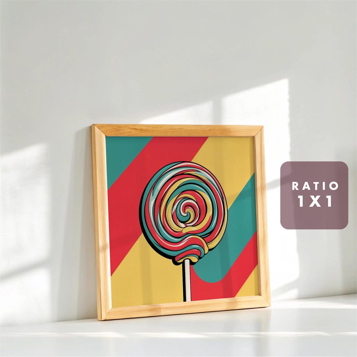 Pop Art Lollipop Poster, Fun Kitchen Decor - Image 4