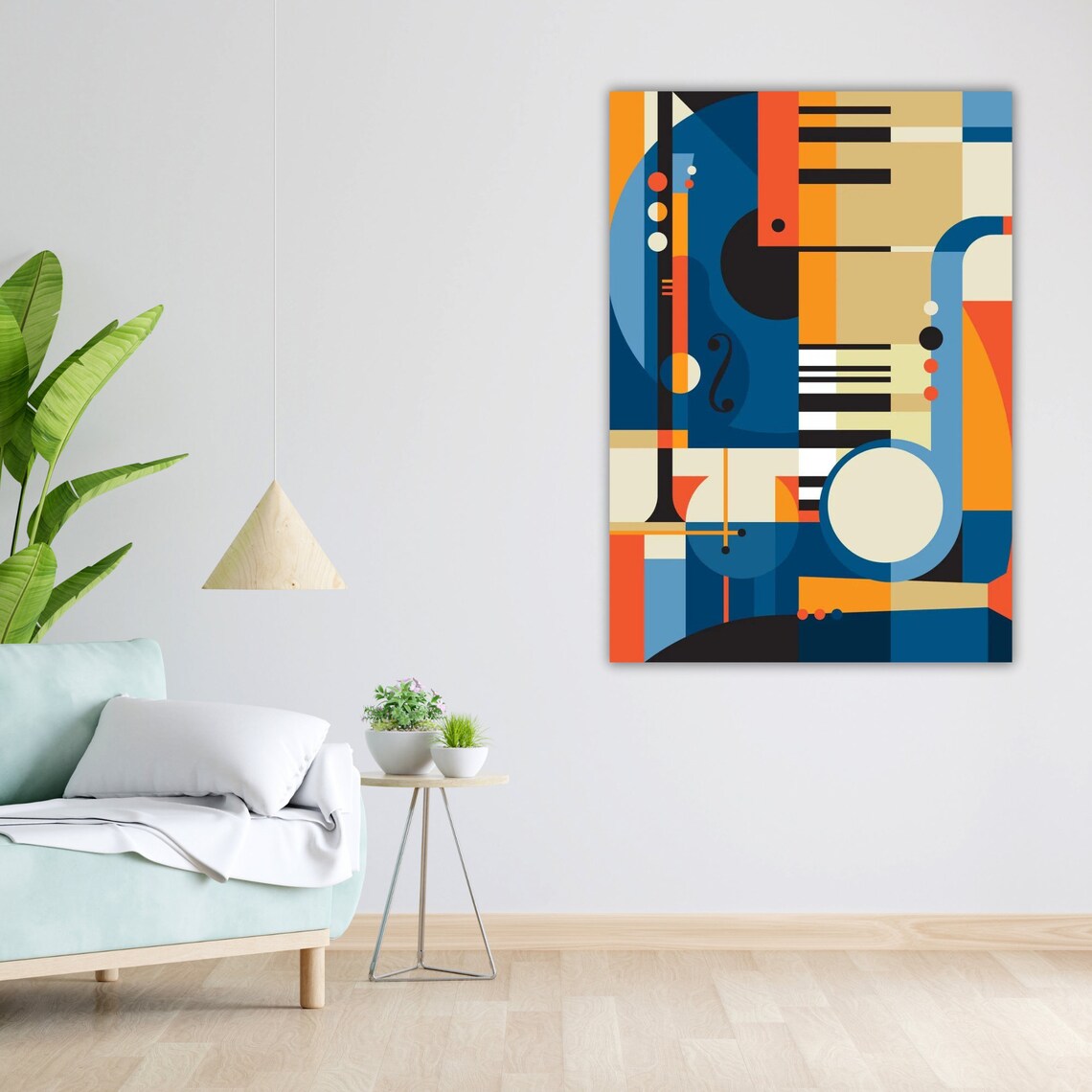 Abstract Music Art Print, Music Lover Gift Wall Decor - Image 5