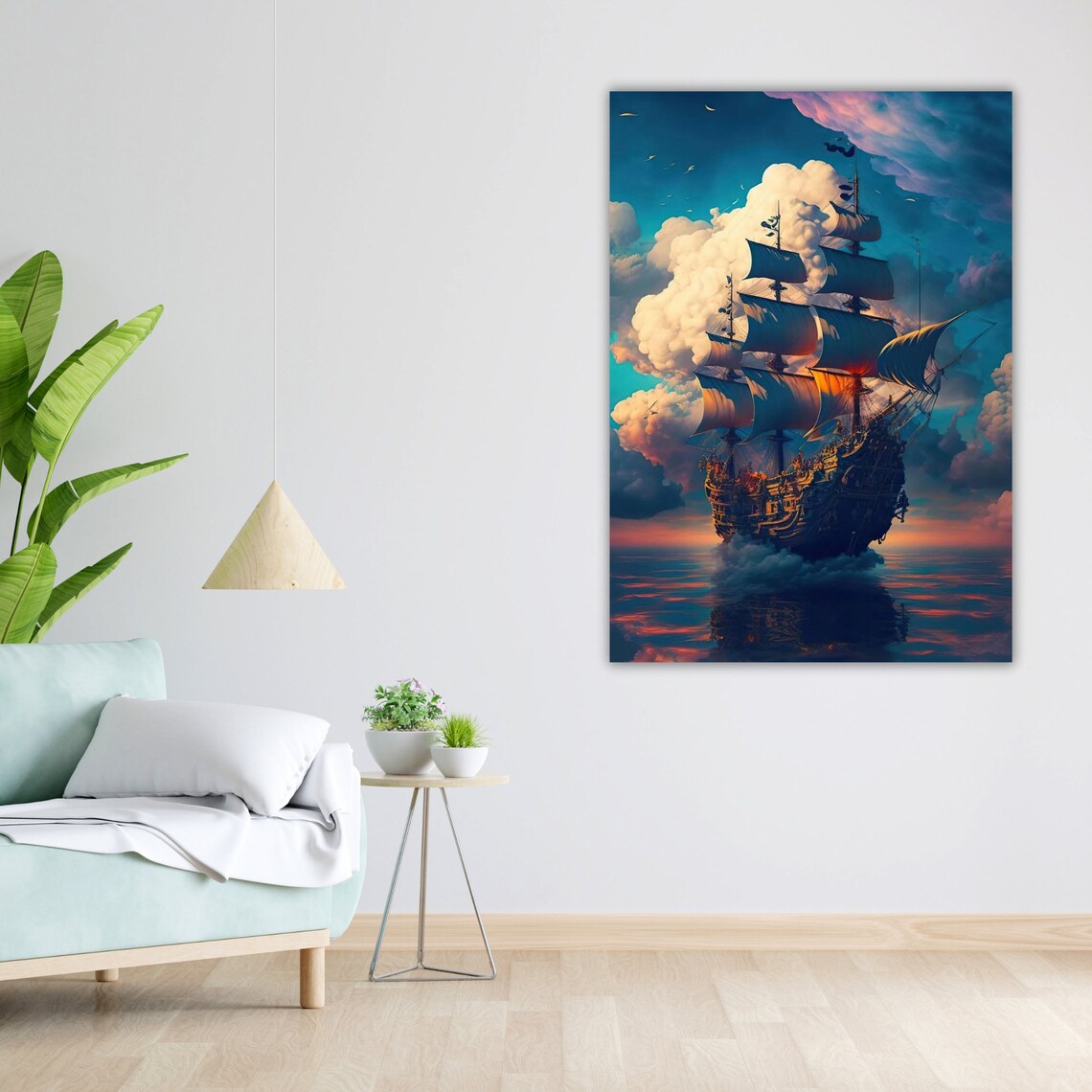 Of The Sea Art Coastal Wall Decor Ocean Print Nautical Seascape Ready To Hang - Image 5
