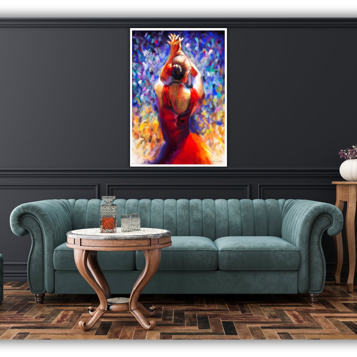 Ballet Ballerina Art Dance Studio Decor Dancing Ballerina Wall Art Pink Tutu Painting Gift For Ballet Enthusiast - Image 2