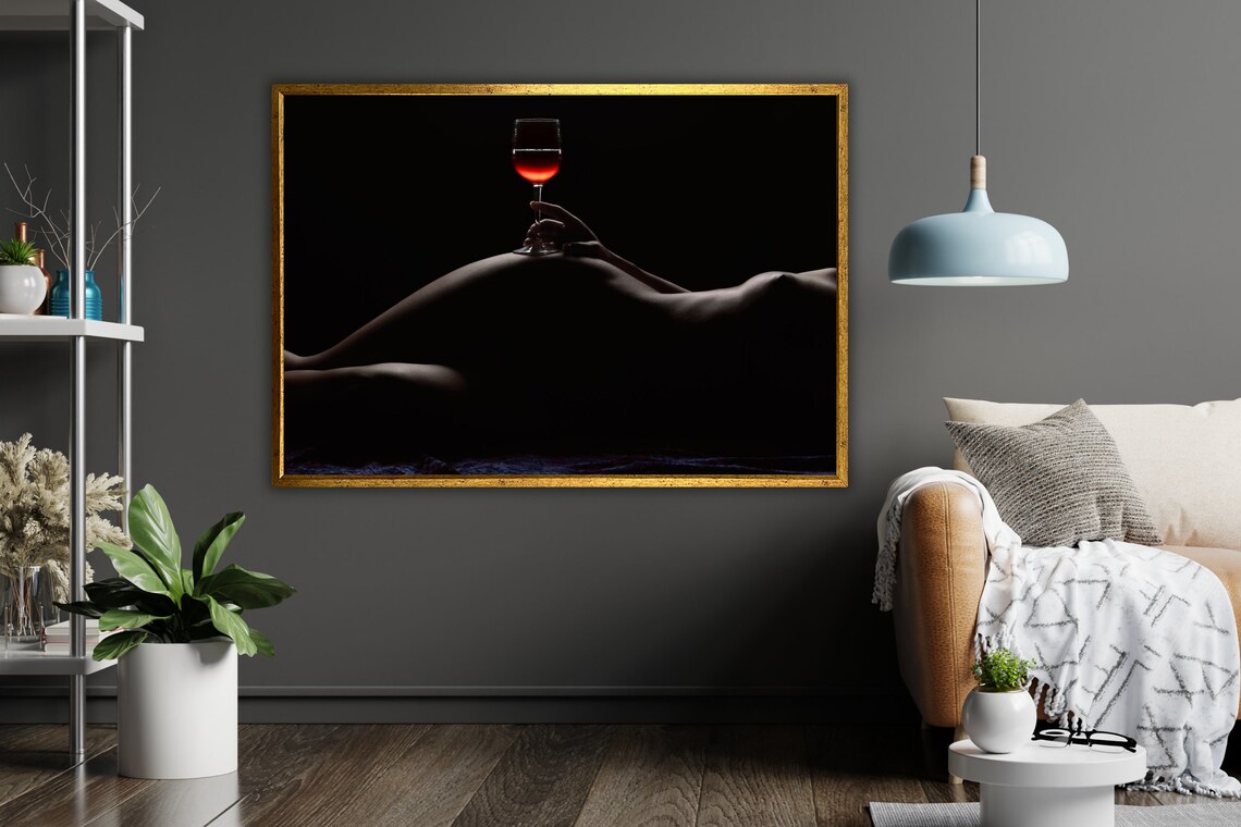 Erotic Woman Art Print, Sensuous Figure Study - Image 5