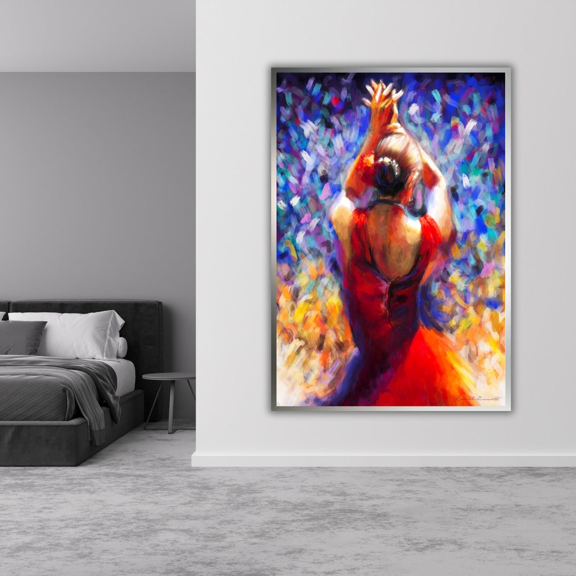 Ballet Ballerina Art Dance Studio Decor Dancing Ballerina Wall Art Pink Tutu Painting Gift For Ballet Enthusiast - Image 3