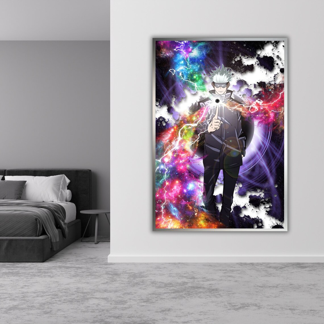 Jujutsu Kaisen Satoru Gojo Anime Print Purple Energy Battle Art - Image 5