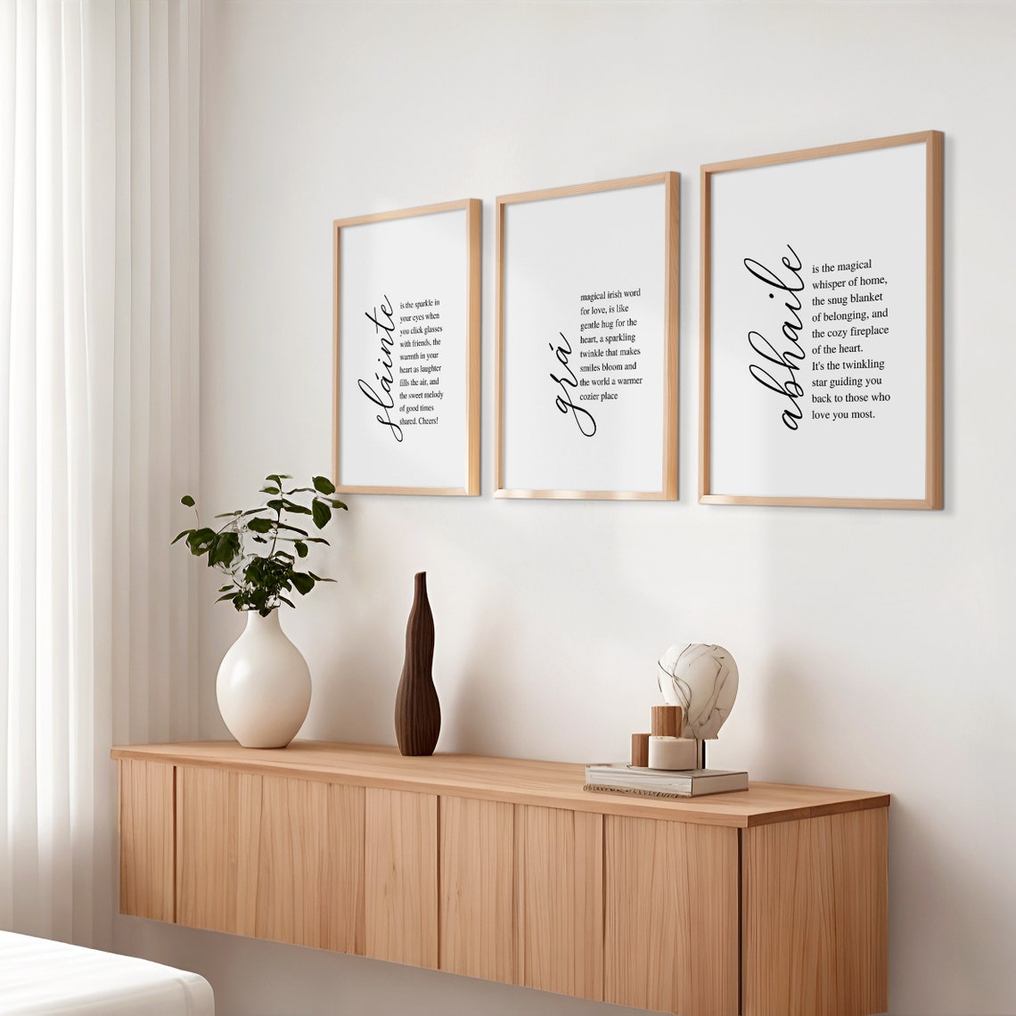 Slainte Definition Irish Cheers Toast Script Typography Poster - Image 5