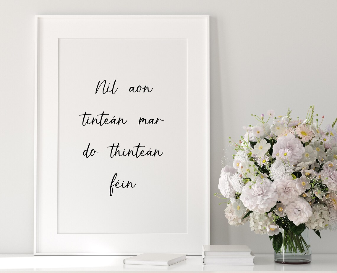 There's No Place Like Home Ireland Print, Gaeilge - Image 5