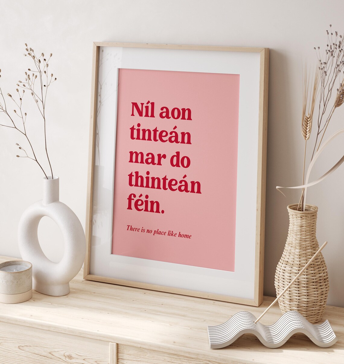 There's No Place Like Home Ireland Print, Gaeilge Poster - Image 5