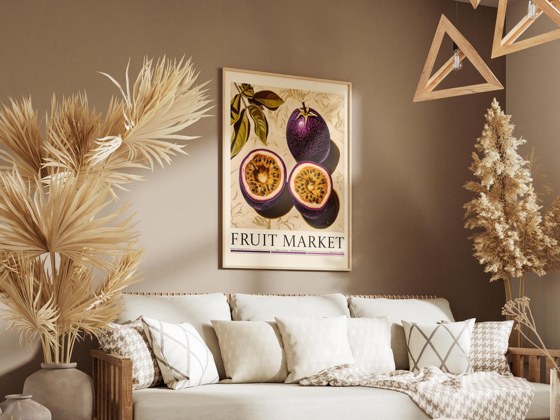 Passion Fruit Fruit Market, Kitchen Art Print - Image 6