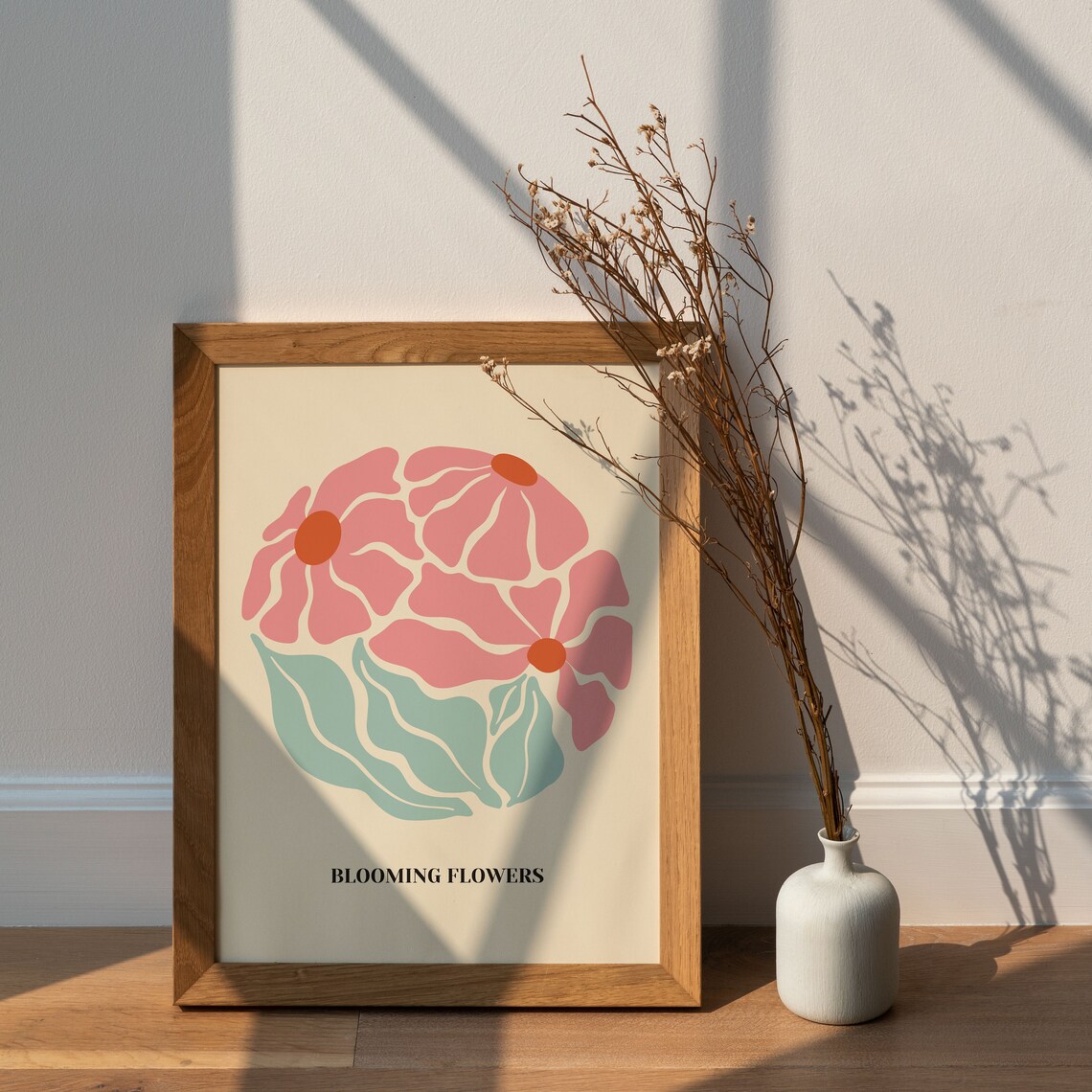 Blooming Flowers Art Retro Decoration Flowers Matisse Design Lover Gift Art Frame