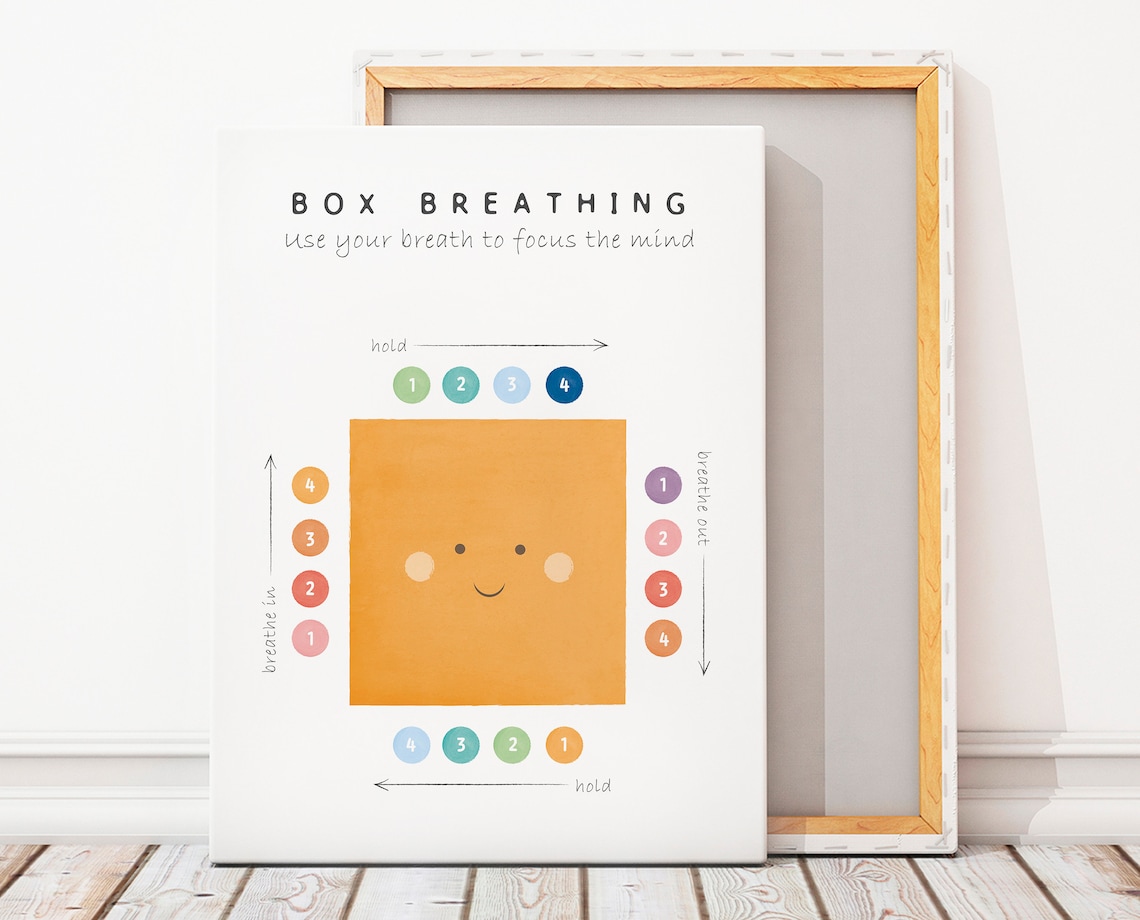Box Breathing Poster, Calming Corner Growth Mindset - Image 3