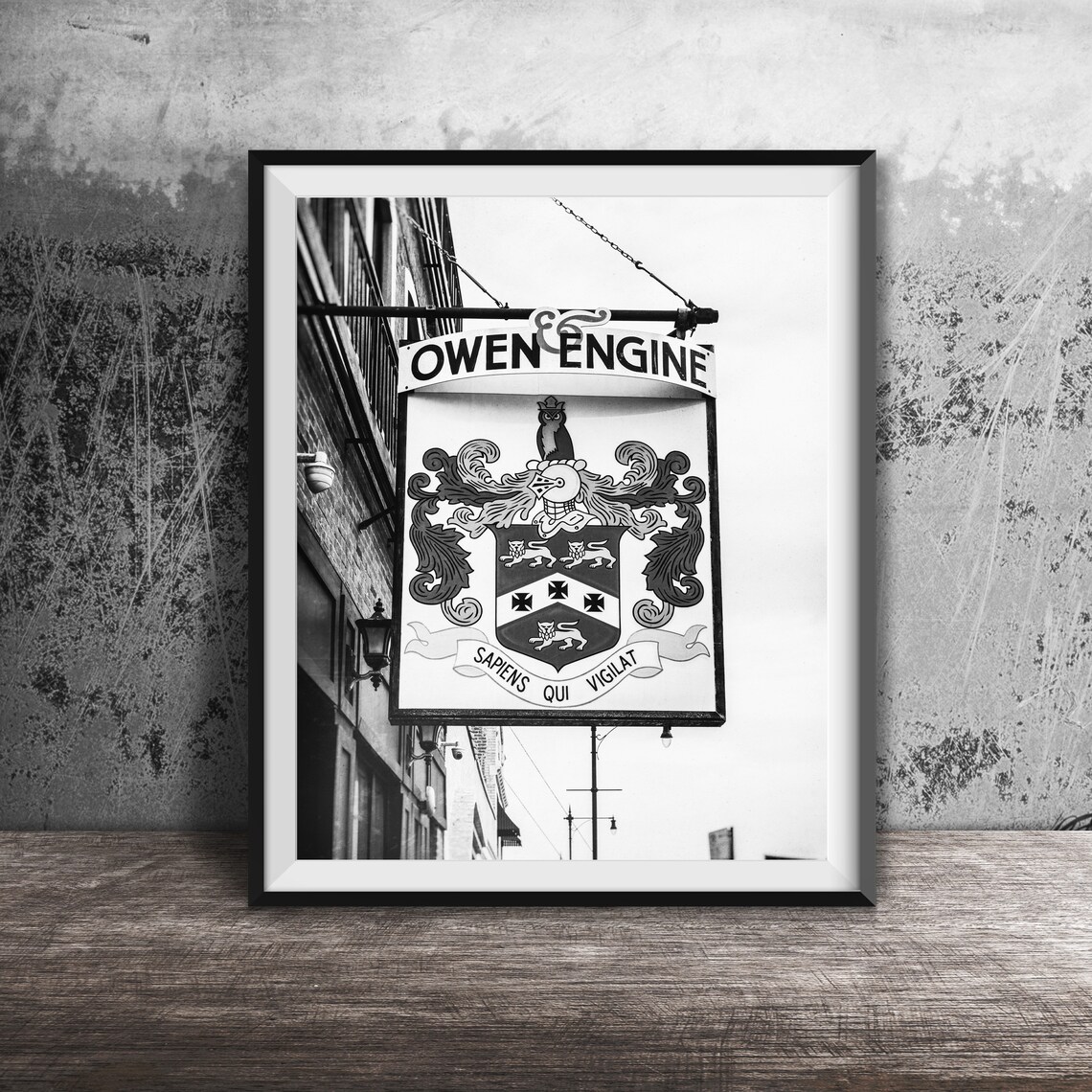 Owen Engine Chicago Sign, Logan Square Travel Poster - Image 2