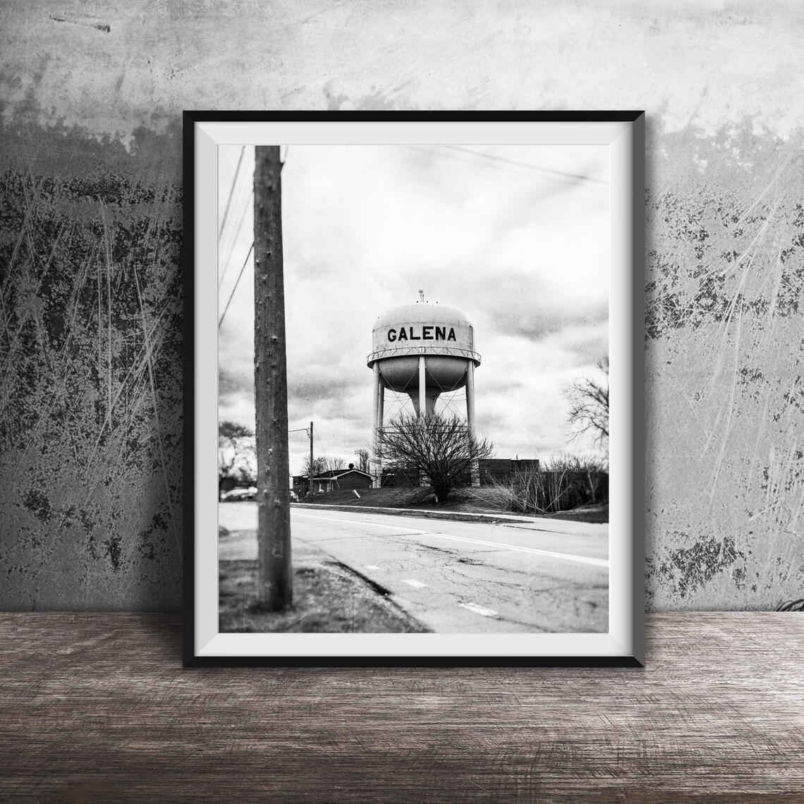 Galena Illinois Water Tower Roadside Americana Landmark Photo Poster - Image 2