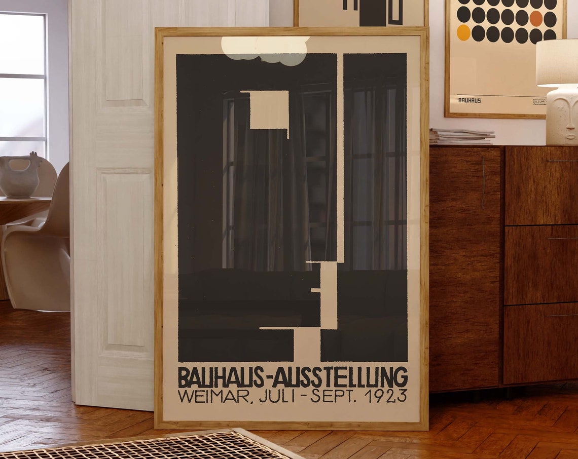 Bauhaus Ausstellung Weimar 1923 Herbert Bayer Design Art Poster - Image 2