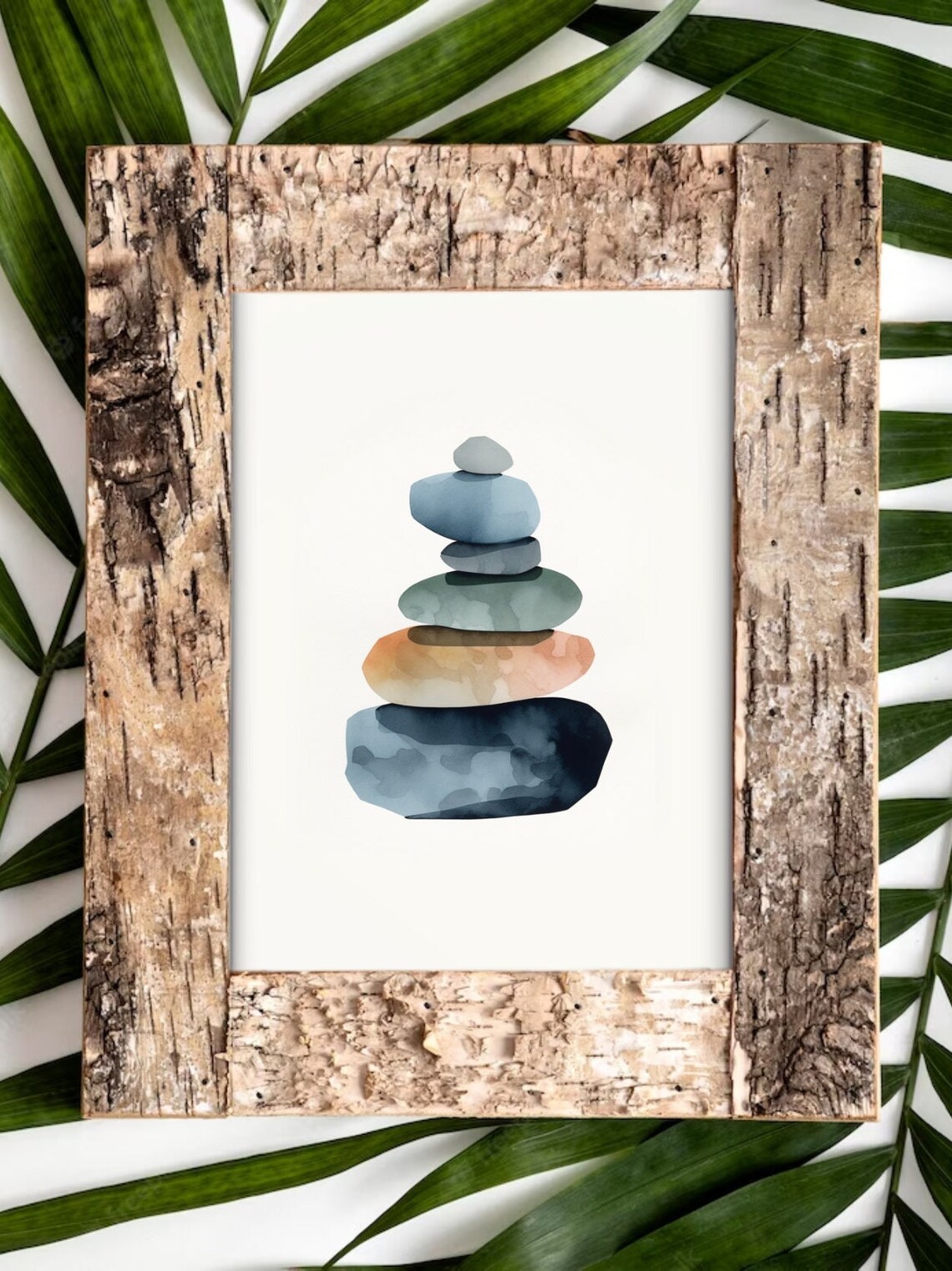 Lake Superior Stones Art Balance Print, Minnesota - Image 2