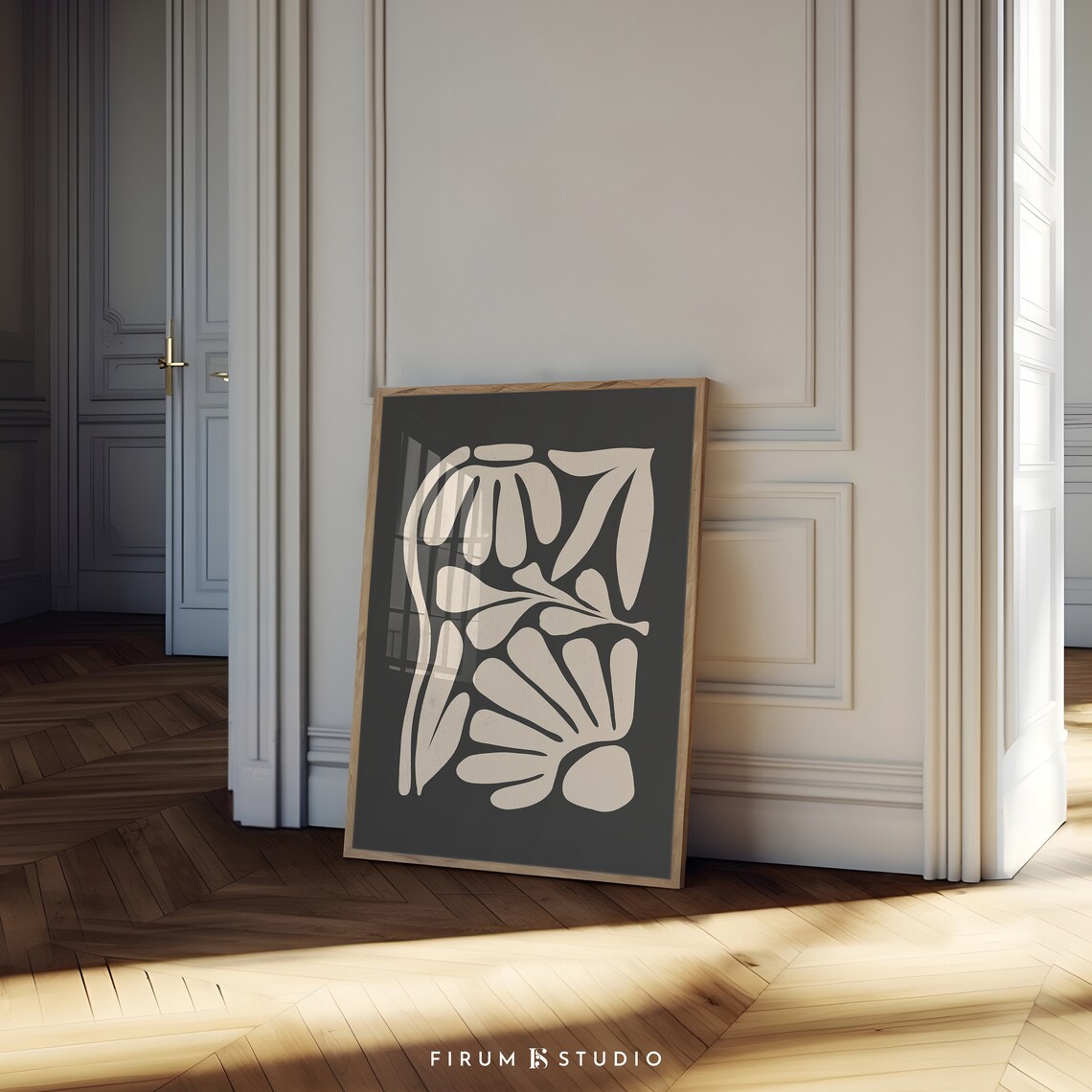 Moody Abstract Print, Mid Century Modern Decor
