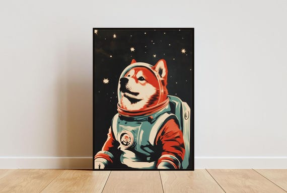 Chow Chow Astronaut Poster Chow Chow Retro Print Chow Chow Portrait Funny Dog Poster Andy Warhol Art Vintage Dog Poster Pet Poster