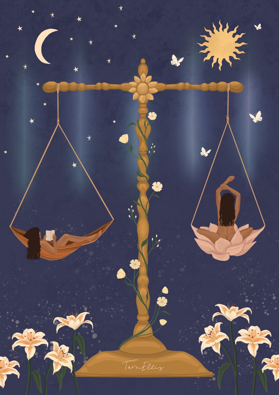 Balance Self Love Work Play Ethereal Art Print - Image 3