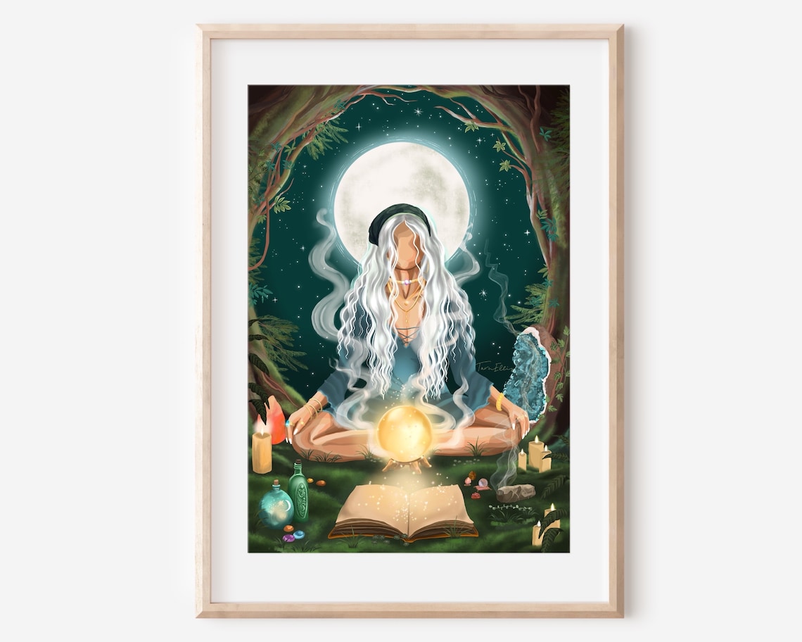 The Sorceress Tarot Wall Decor Art Print