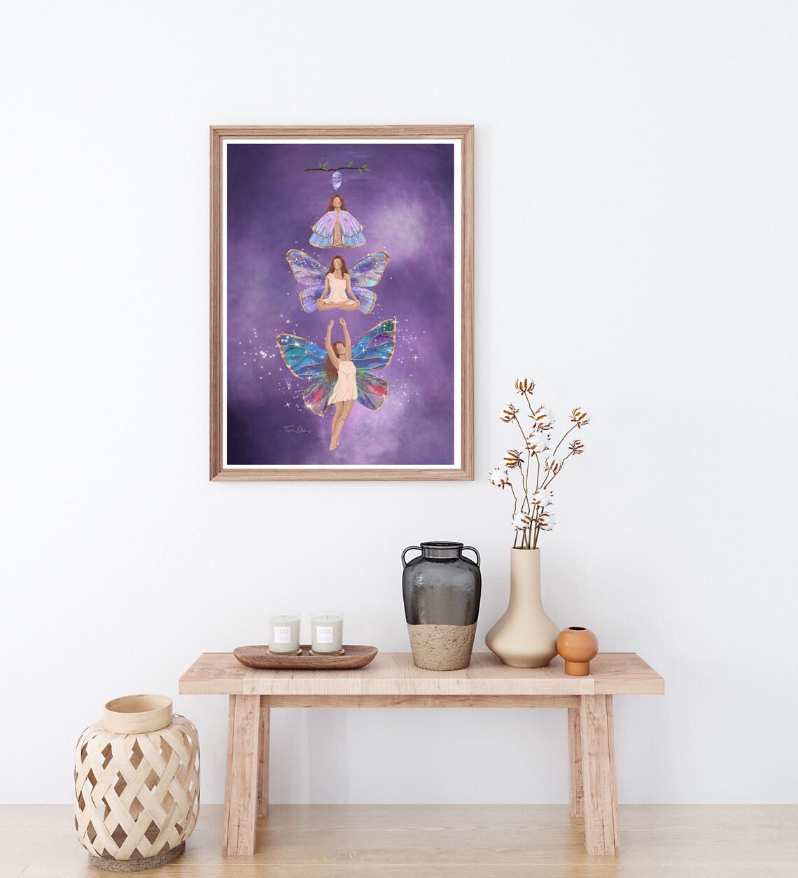 Always Evolving Butterfly Spiritual Growth Art Print - Image 2