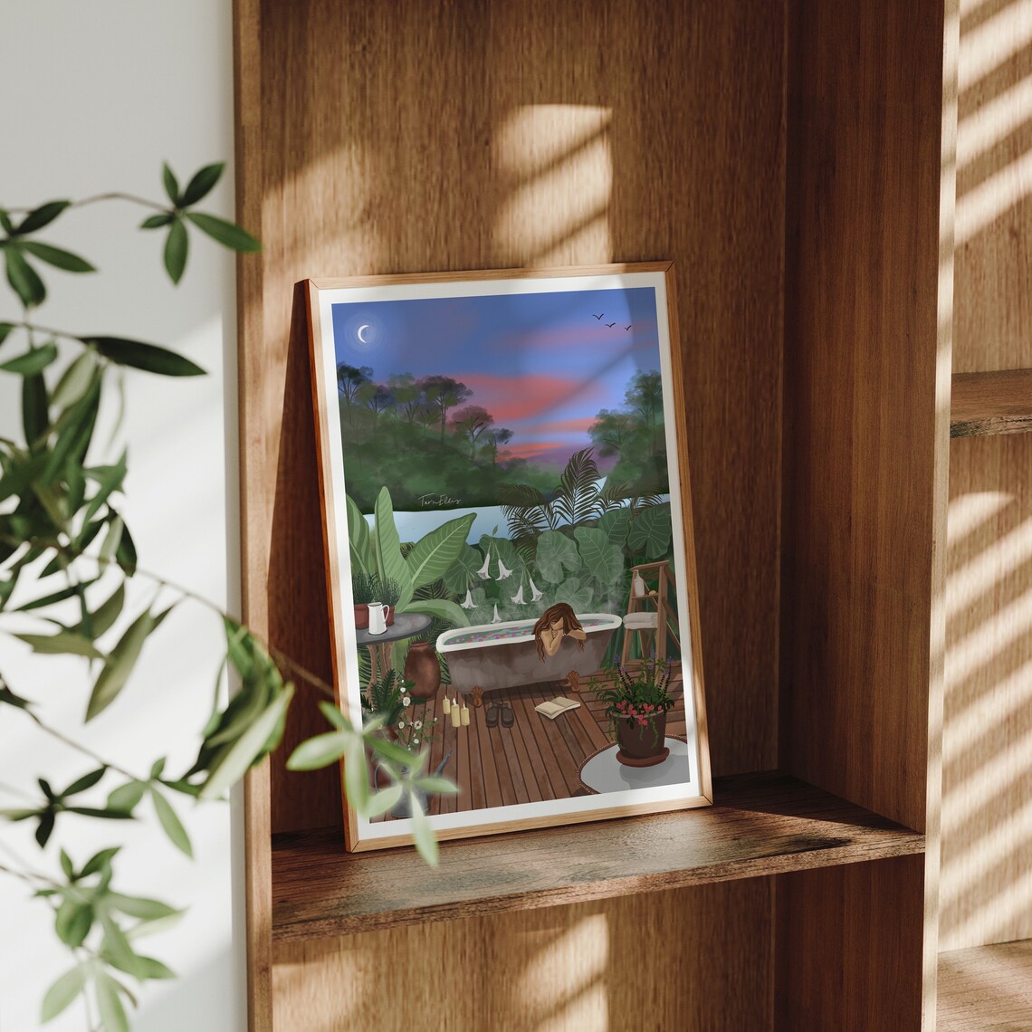 Dream Time Bath Spiritual Bathroom Wall Decor Art Print - Image 2
