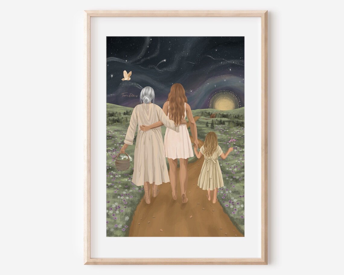 Life Course Generational Women Art Print