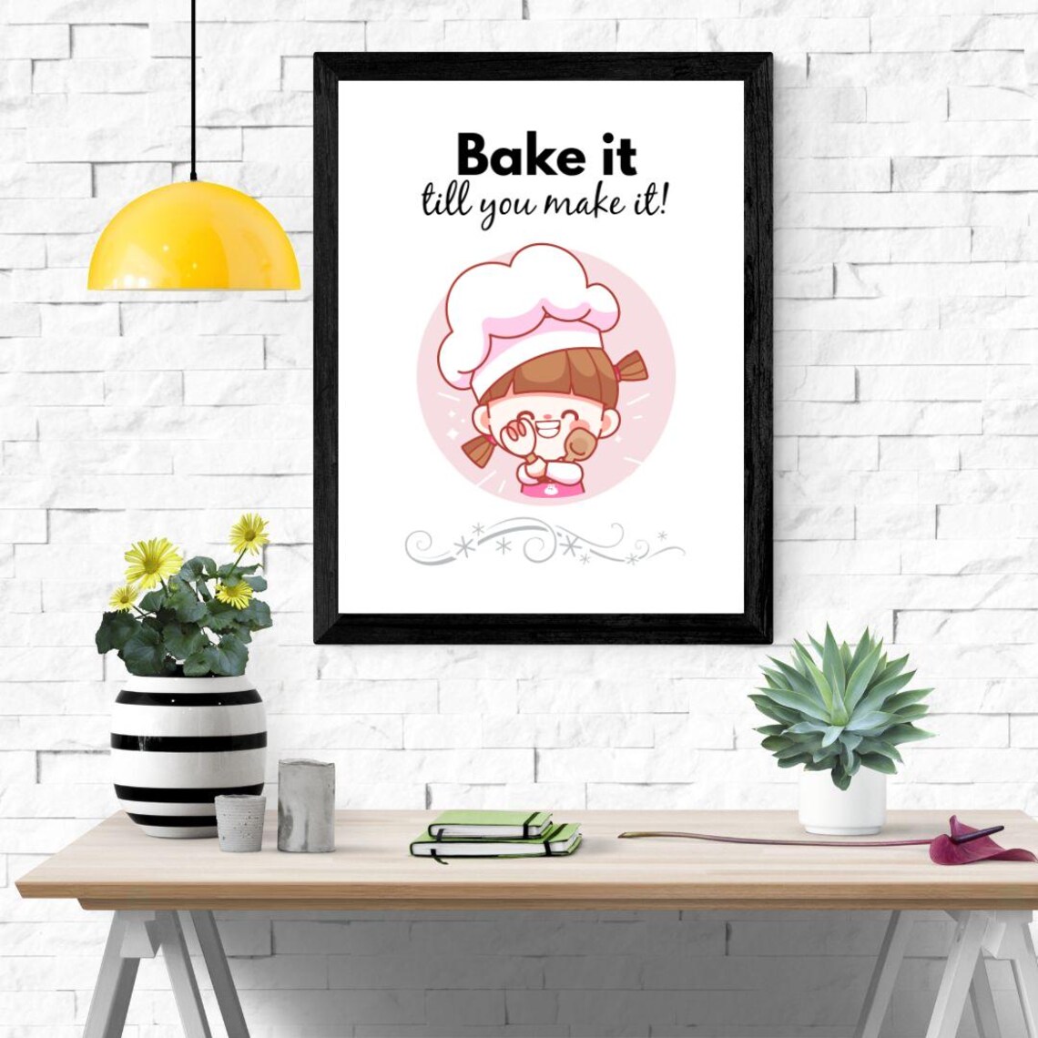 Funny Baking Quote, Kitchen Wall Art Print